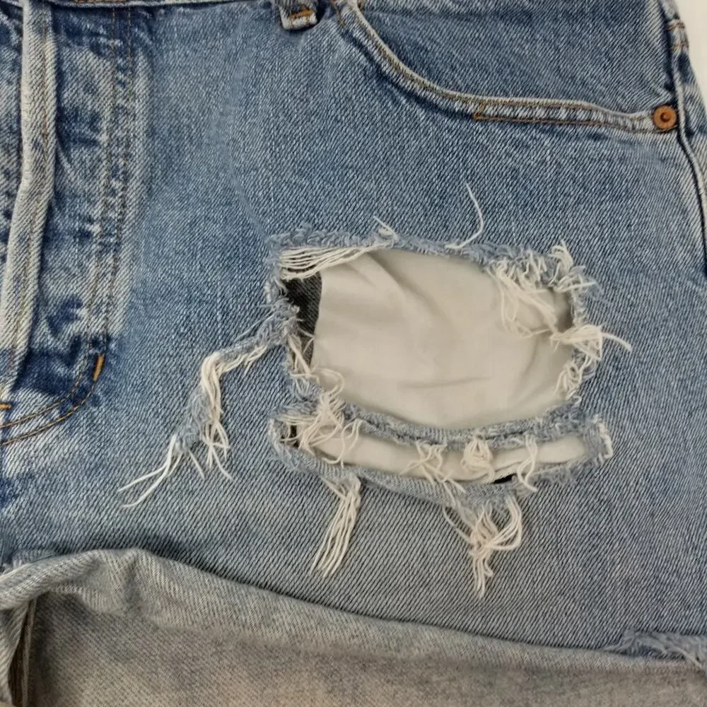 GAP Jean Cut offs Denim Short‎ Shorts  Distressed Jean Shorts Size 16